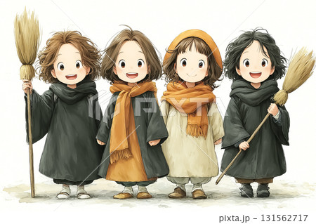 美優シリーズ：魔女コスプレ集合シーン 131562717