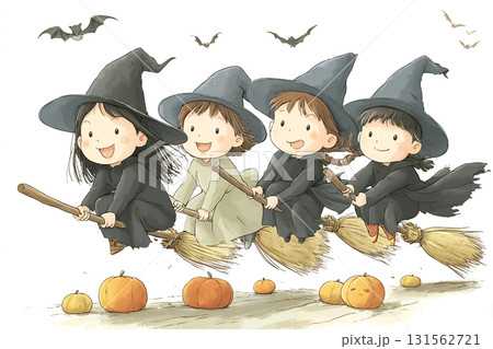 美優シリーズ：魔女コスプレ集合シーン 131562721