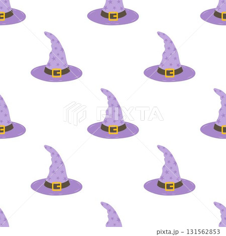 witch hat halloween seamless pattern 131562853