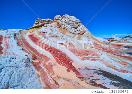 White Pocket Sandstone Layers and Swirling Rock Patterns Vermilion Cliffs Arizona 131563471