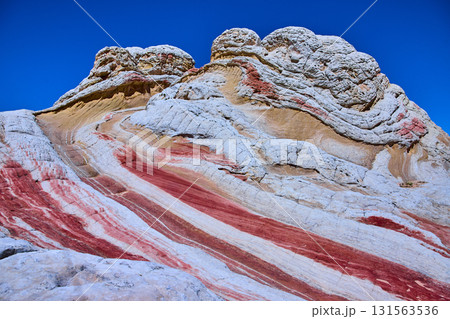 Layered Sandstone Swirls and Colorful Rock Textures in Vermilion Cliffs Arizona 131563536