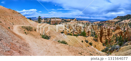 Panorama of Fairyland Point Trail and Hoodoos in Bryce Canyon National Park Utah 131564077