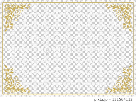 柄入りアンティークフレーム背景38 柄入りアンティークフレーム背景38 131564112