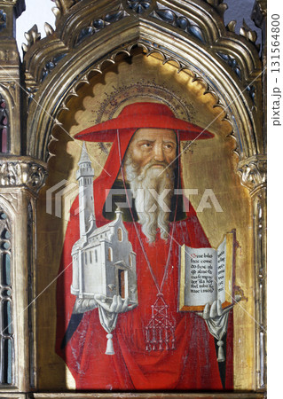 Antonio and Bartolomeo Vivarini: Saint Jerome, Altarpiece in Monastery of St.. Bernardin in Kampor, Croatia Antonio and Bartolomeo Vivarini: Saint Jerome, Altarpiece in Monastery of St.. Bernardin in Kampor, Croatia 131564800