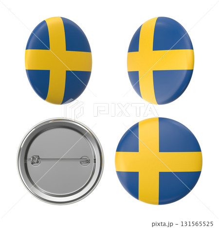 Swedish flag button badges in different views 131565525