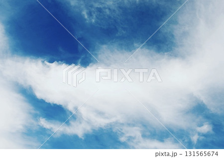 サメの形をした空の雲 サメの形をした空の雲 131565674