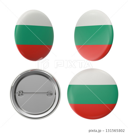 Bulgaria flag badges patriotic buttons for display and support 131565802