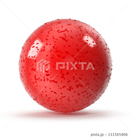 Glossy red sphere with surface texture Glossy red sphere with surface texture 131565806