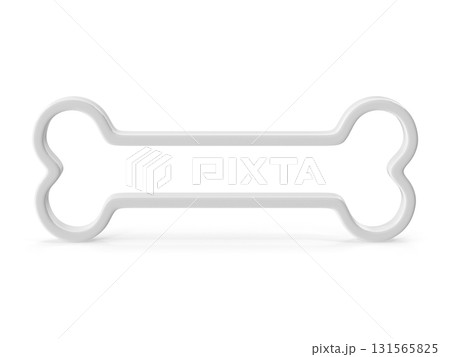 Bone-shaped outline icon for pet-related content Bone-shaped outline icon for pet-related content 131565825