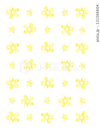 Hand drawn watercolor yellow field flowers poster. Illustration of abstract flowers isolated on white background. Can be used for postcard, scrapbook and other printed products. 131566604