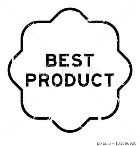 Grunge black best product word rubber seal stamp on white background 131566920