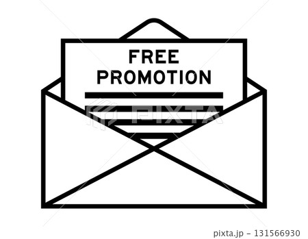 Envelope and letter sign with word free promotion as the headline Envelope and letter sign with word free promotion as the headline 131566930