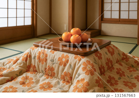 こたつとみかんの日本の冬 こたつとみかんの日本の冬 131567663
