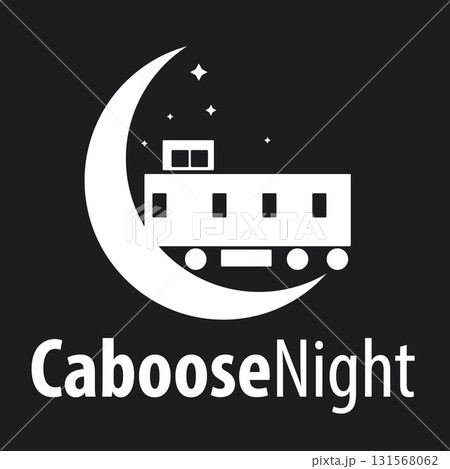 Caboose under moon and stars Caboose under moon and stars 131568062