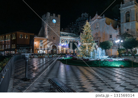 Christmas Square at Night Christmas Square at Night 131569314