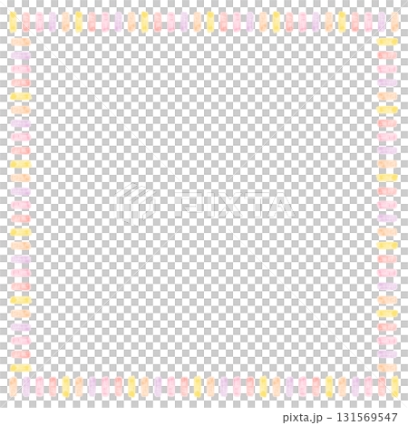Cute dotted watercolor frame square Cute dotted watercolor frame square 131569547