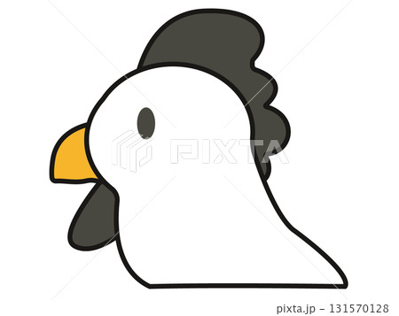 ポップで可愛い黒い鶏のイラスト ポップで可愛い黒い鶏のイラスト 131570128