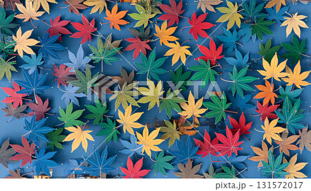 もみじのペーパークラフトのテクスチャ素材_2 131572017