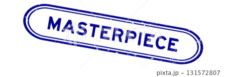 Grunge blue masterpiece word rubber seal stamp on white background Grunge blue masterpiece word rubber seal stamp on white background 131572807