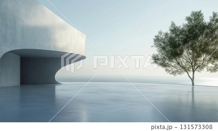 Minimalist Concrete Architecture by the Sea. 131573308