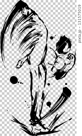 高踢水墨插畫 131575019