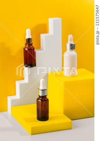 Bottle with oil or serum 131575647