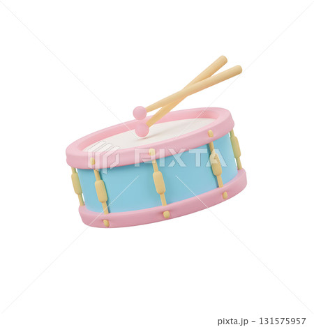 Colorful Pastel Snare Drum Icon 131575957