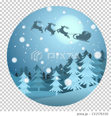 Fantastic winter forest and Santa Claus Fantastic winter forest and Santa Claus 131576330