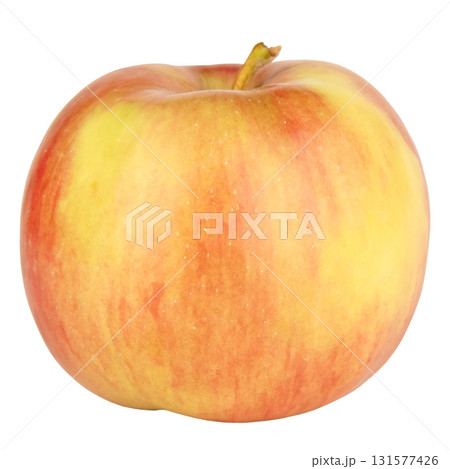 red and yellow apple on isolated background 131577426