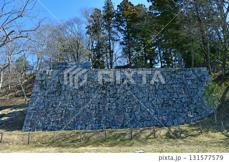 福島県　二本松市　二本松城跡　搦手門跡の石垣 131577579