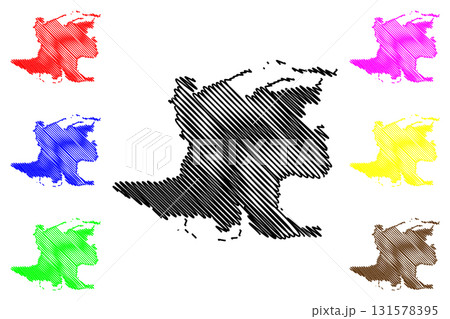 Matanzas Province (Republic of Cuba, Provinces of Cuba) map vector illustration, scribble sketch Matanzas map 131578395