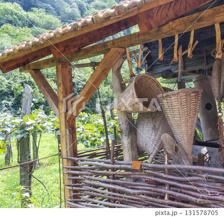 Shot of the hand made utensils 131578705