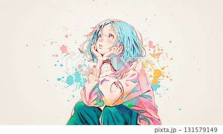 考える女性 131579149