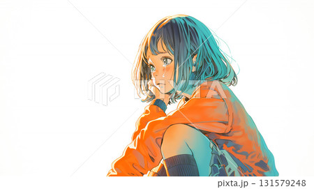 泣いている女の子 131579248