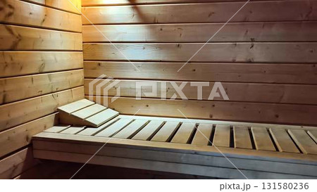 Experience Tranquility in a Relaxing Wooden Sauna with Adjustable Benches for Rejuvenation Experience Tranquility in a Relaxing Wooden Sauna with Adjustable Benches for Rejuvenation 131580236