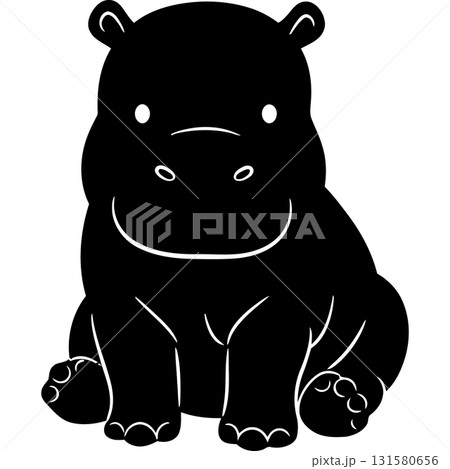 Cute Animal Silhouettes 131580656