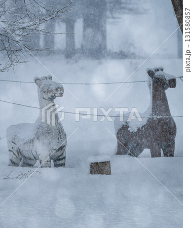 雪の中の遊具 雪の中の遊具 131580857