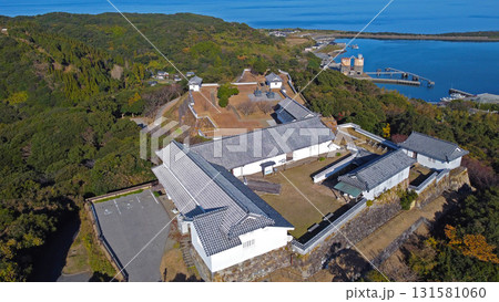 富岡城のドローン空撮 131581060