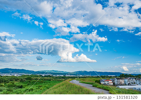 木津川風景 京都府八幡市 木津川風景 京都府八幡市 131581320