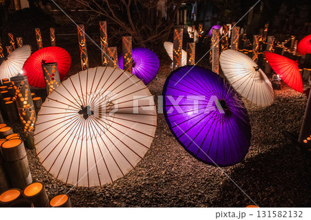 山鹿灯籠浪漫・百華百彩の和傘と竹灯籠 131582132