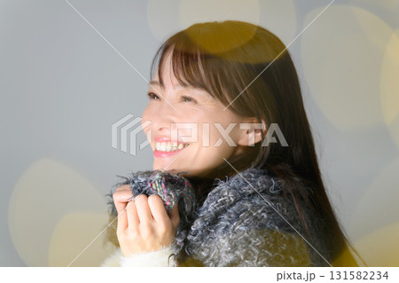 女性　キラキラ　冬 131582234
