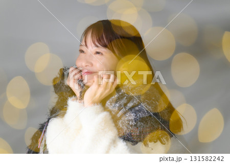 女性　キラキラ　冬 131582242