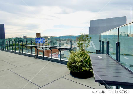 ステーションヒル枚方の展望テラスから京阪交野線方面を見た風景 大阪府枚方市 ステーションヒル枚方の展望テラスから京阪交野線方面を見た風景 大阪府枚方市 131582500