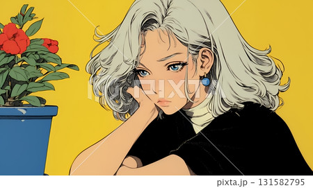 考え事をしている若い女性 131582795