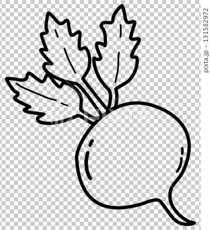 Beetroot outline cartoon, Beetroot doodle art Beetroot outline cartoon, Beetroot doodle art 131582972