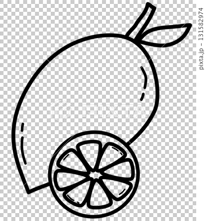 Lemon outline cartoon, Lemon doodle art Lemon outline cartoon, Lemon doodle art 131582974