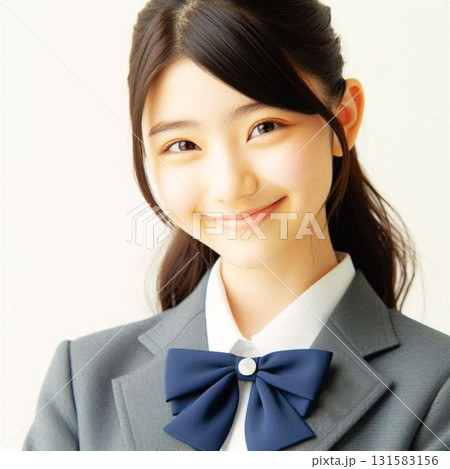 微笑んでいる女子学生 131583156