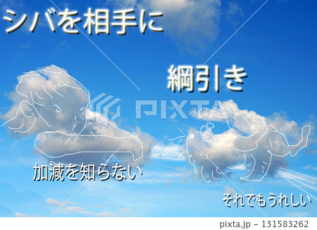 白い雲を見ていると何かに見えてくるね 131583262