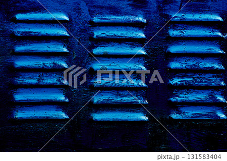 Night dark blue metal grille ventilation holes lattice Night dark blue metal grille ventilation holes lattice 131583404