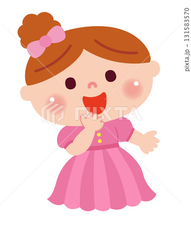 お遊戯会で劇をしている女の子のイラスト 131583570